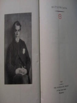 Item #12957 BUTLERIANA SB. Samuel Butler