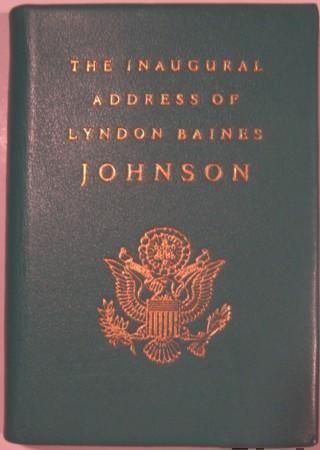 Item #15871 INAUGURAL ADDRESS. Lyndon Baines Johnson.