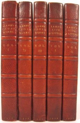 Item #16007 THE PROSE WORKS OF CHARLES LAMB [with] THE LETTERS OF CHARLES LAMB, WITH A SKETCH OF...