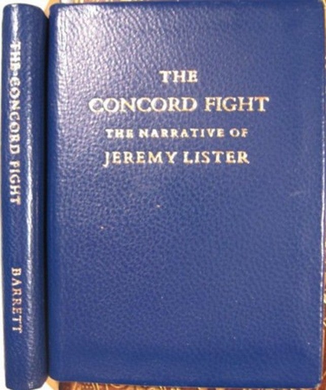 Item #16019 THE CONCORD FIGHT. Amos Barrett, Lister Jeremy.