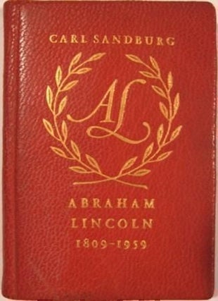 Item #17432 ABRAHAM LINCOLN 1809-1959, THE ADDRESS BY CARL SANDBURG BEFORE THE UNITED STATES...