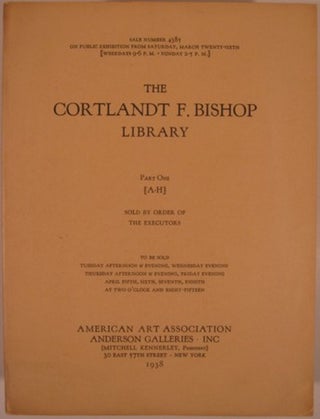 Item #17917 THE COURTLAND F. BISHOP LIBRARY. Courtland Bishop