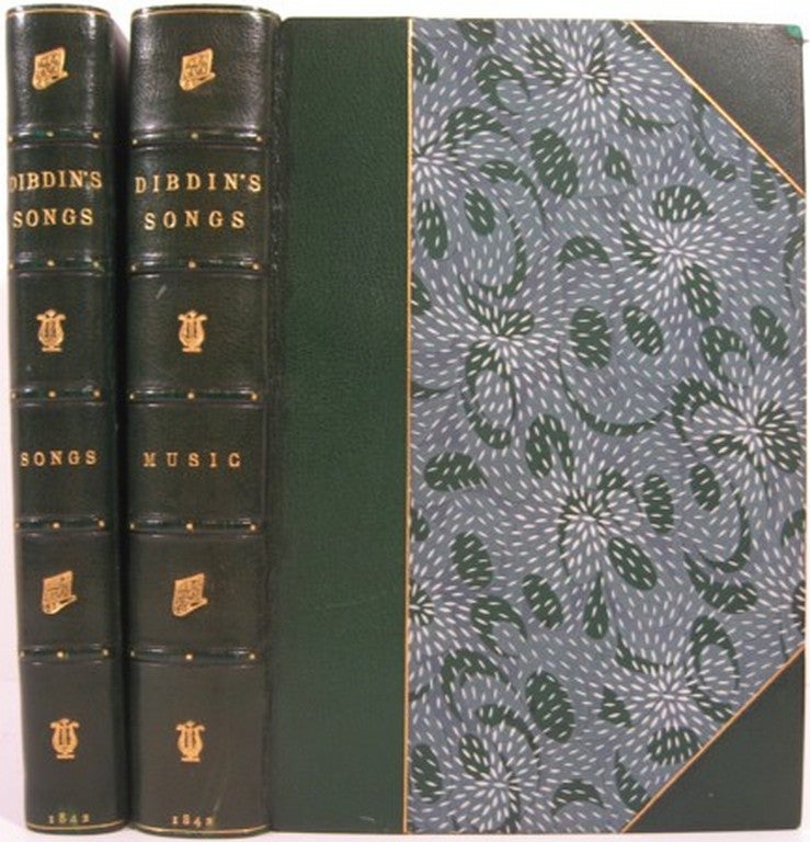Item #18478 THE SONGS OF CHARLES DIBDIN, CHRONOLOGICALLY ARRANGED, WITH NOTES, HISTORICAL, BIOGRAPHICAL, AND CRITICAL; AND THE MUSIC OF THE BEST AND MOST POPULAR OF THE MELODIES, WITH PIANO-FORTE ACCOMPANIMENTS. TO WHICH IS PREFIXED A MEMOIR OF THE AUTHOR, BY GEORGE HOGARTH, ESQ. Charles Dibdin.