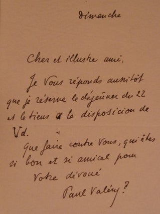 OEUVRES [with Autographed Letter Signed].