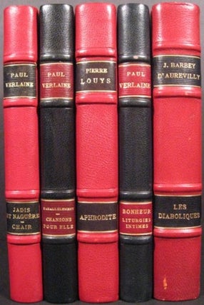 Item #19110 COLLECTION BALDI "LES CONTEMPORAINS" J. Barbey D'Aurevilly, Paul Verlaine, Pierre Louys