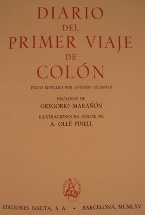 DIARIO DEL PRIMER VIAJE DE COLON.