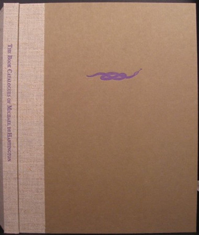 Item #19184 THE BOOK CATALOGUES OF MICHAEL DEHARTINGTON 1972-1974. timothy d-Arch Smith, Michael Ayres.