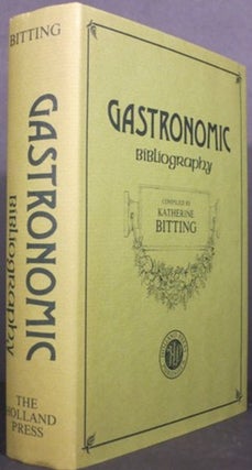 GASTRONOMIC BIBLIOGRAPHY.