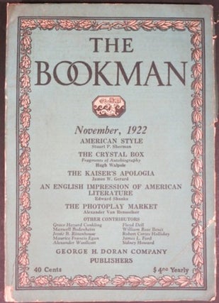 THE BOOKMAN. 5 issues. 1922-25.