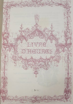 LIVRE D'HEURES SELON DE RITE ROMAIN.