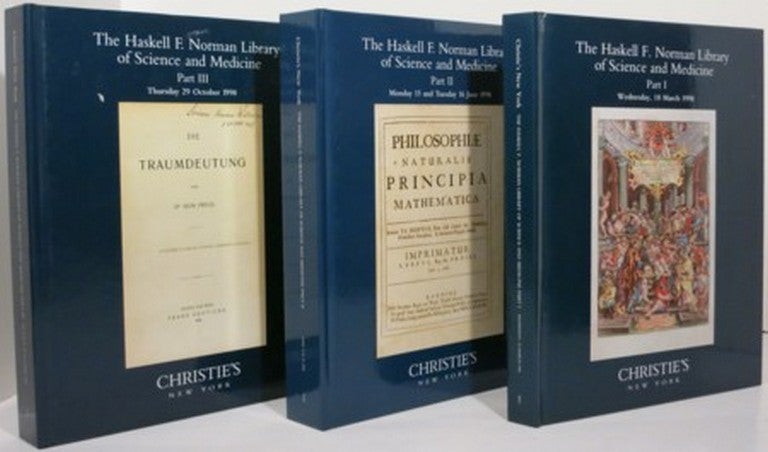 Item #20686 THE HASKELL F. NORMAN LIBRARY OF SCIENCE AND MEDICINE. Christie's New York.