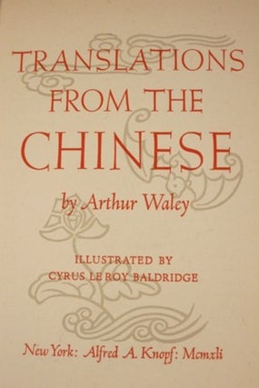 TRANSLATIONS FROM THE CHINESE.