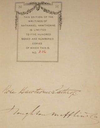 THE WRITINGS OF NATHANIEL HAWTHORNE.