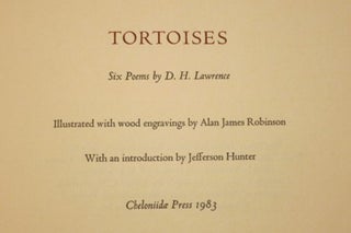 TORTOISES. SIX POEMS BY D. H. LAWRENCE.