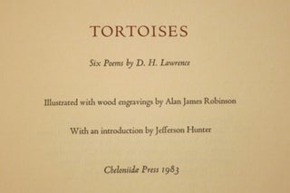 TORTOISES. SIX POEMS BY D. H. LAWRENCE.