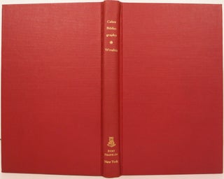 Item #21325 CABOT BIBLIOGRAPHY, WITH AN INTRODUCTORY ESSAY ON THE CAREERS OF THE CABOTS. George...