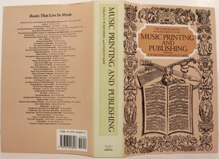 Item #21372 MUSIC PRINTING AND PUBLISHING. Donald Krummel, Stanley Sadie