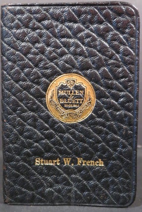 Item #21409 Pocket Memoranda Book. Mullen, Bluett Clothiers