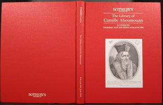 Item #21884 THE LIBRARY OF CAMILLE ABOUSSOUAN. Camille Aboussouan, Sotheby's