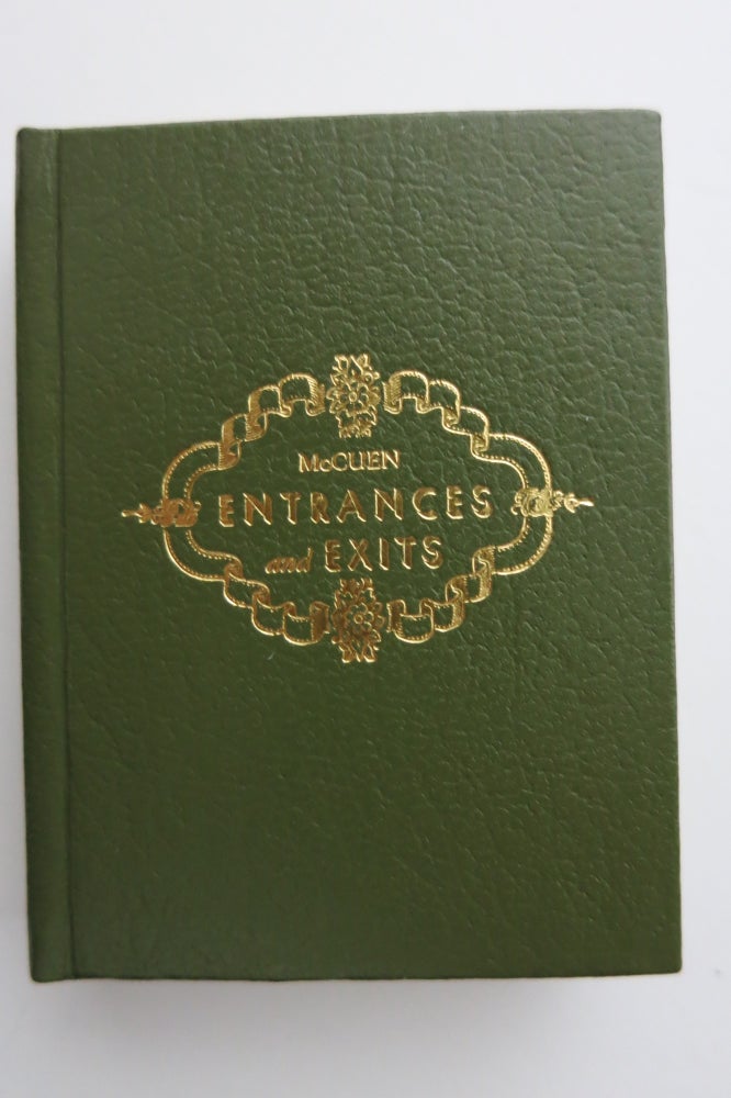 Item #21950 ENTRANCES AND EXITS, RECOLLECTIONS OF OHIO THEATER. Harold E. McCuen.