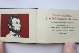 ABRAHAM LINCOLN'S LAST FULL MEASURE OF DEVOTION.