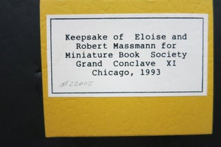 Item #22005 CONCLAVE KEEPSAKES. Robert E. Massmann