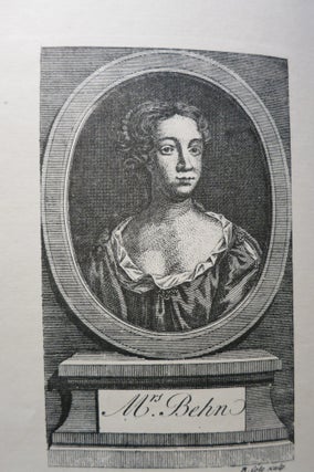 THE PLAYS, HISTORIES, AND NOVELS OF THE INGENIOUS MRS. APHRA BEHN.