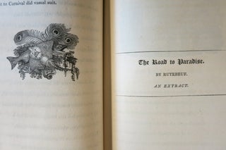 FABLIAUX OR TALES, ABRIDGED FROM FRENCH MANUSCRIPTS OF THE XIIth AND XIIIth CENTURIES... WITH A PREFACE, NOTES, AND APPENDIX.