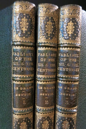 FABLIAUX OR TALES, ABRIDGED FROM FRENCH MANUSCRIPTS OF THE XIIth AND XIIIth CENTURIES... WITH A PREFACE, NOTES, AND APPENDIX.