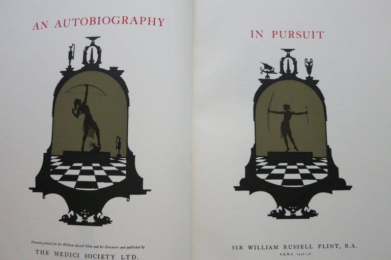 Item #22113 IN PURSUIT, AN AUTOBIOGRAPHY. William Russell Flint.