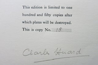 TWELVE ETCHINGS BY CHARLES HUARD. Cover title: Twelve Etchings Made on the Front.