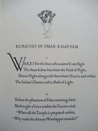 RUBAIYAT OF OMAR KHAYYAM.