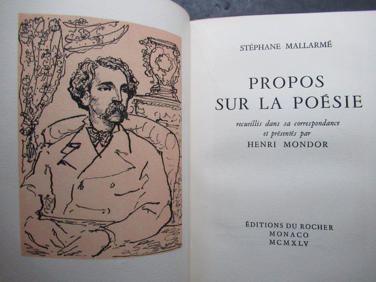 Item #22544 PROPOS SUR LA POESIE recueillis dans correspondance et presentes par Henri Monodor. Stephane Mallarme.