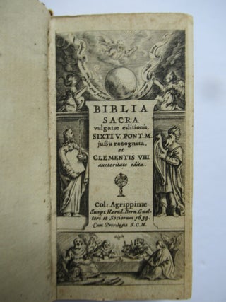 BIBLIA SACRA VULGATE EDITIONIS, SIXTI V. PONT.M.