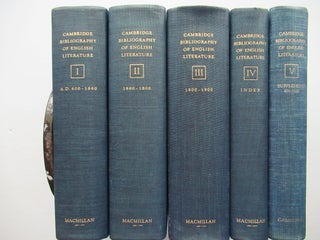 Item #22609 THE CAMBRIDGE BIBLIOGRAPHY OF ENGLISH LITERATURE. F. W. Bateson, ed