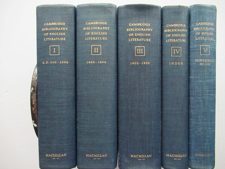 Item #22609 THE CAMBRIDGE BIBLIOGRAPHY OF ENGLISH LITERATURE. F. W. Bateson, ed.