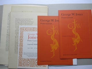 GEORGE W. JONES, PRINTER LAUREATE.