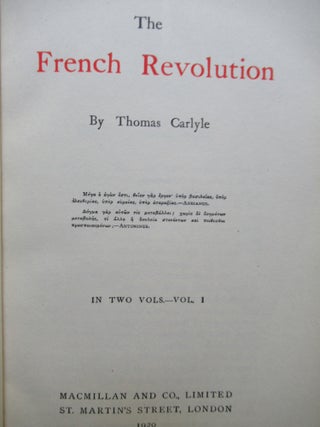THE FRENCH REVOLUTION.