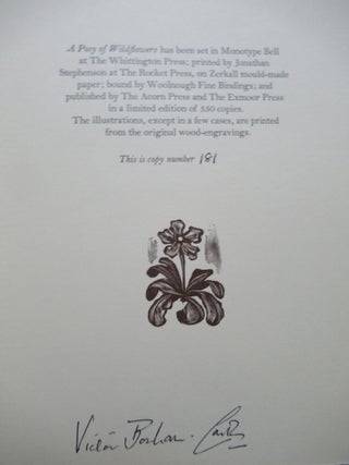 A POSY OF WILD FLOWERS, Gathered in the Countryside of English Literature and Furnished with appropriate Sentiments.