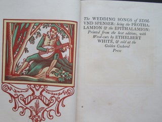 Item #22791 THE WEDDING SONG OF EDMUND SPENSER: being the PROTHALAMION & THE EPITHALAMION....