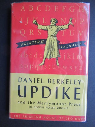 Item #22801 DANIEL BERKELEY UPDIKE AND THE MERRYMOUNT PRESS OF BOSTON MASSACHUSETTS, 1860 - 1894...
