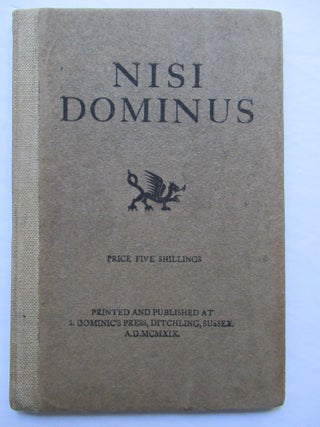 Item #22808 NISI DOMINUS: Rimes. H. D. C. Pepler
