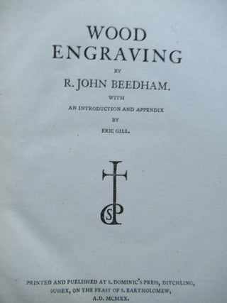 Item #22825 WOOD ENGRAVING. R. John Beedham