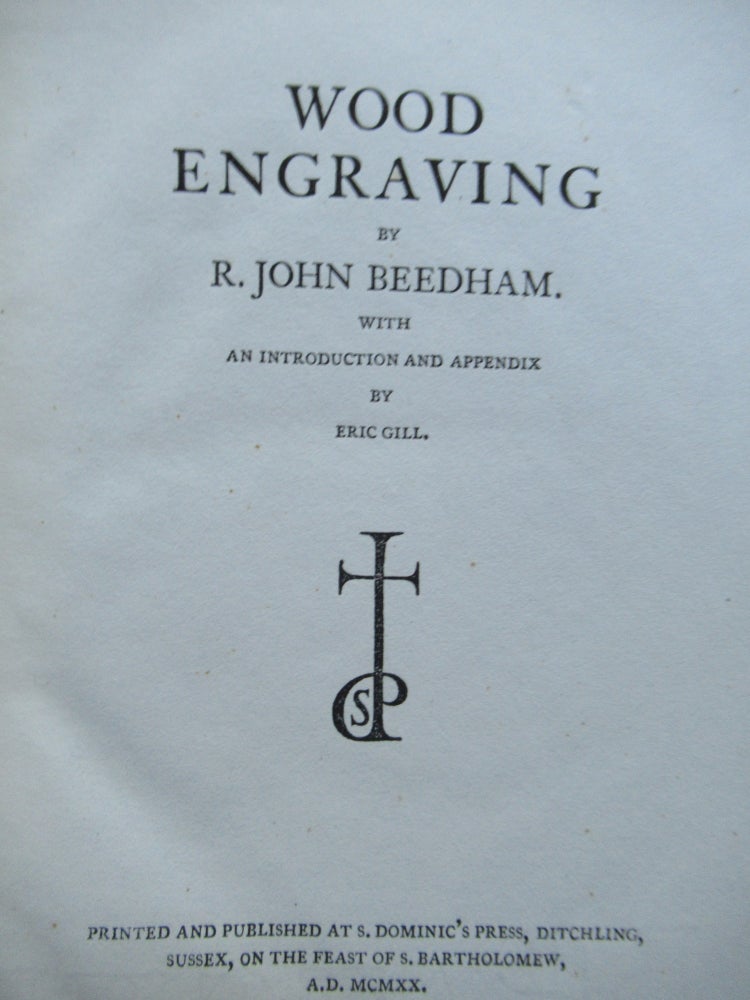 Item #22825 WOOD ENGRAVING. R. John Beedham.