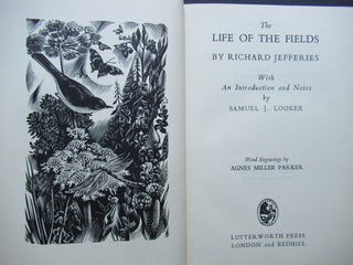 Item #22837 LIFE OF THE FIELDS. Richard Jefferies