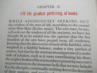 THE LOVE OF BOOKS. THE PHILOBIBLON OF RICHARD DE BURY.