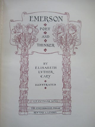 EMERSON, POET AND THINKER.