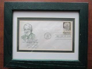 Item #22936 First Day Issue envelope with 10-cent commemorative stamp. Robert Frost