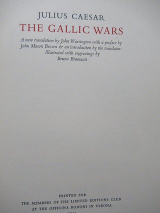 THE GALLIC WARS.
