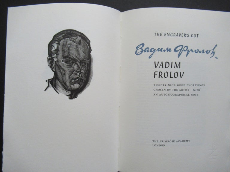 Item #22997 THE ENGRAVER'S CUT: Twenty-Nine Wood Engravings chosen by the Artist. Vadim Frolov.